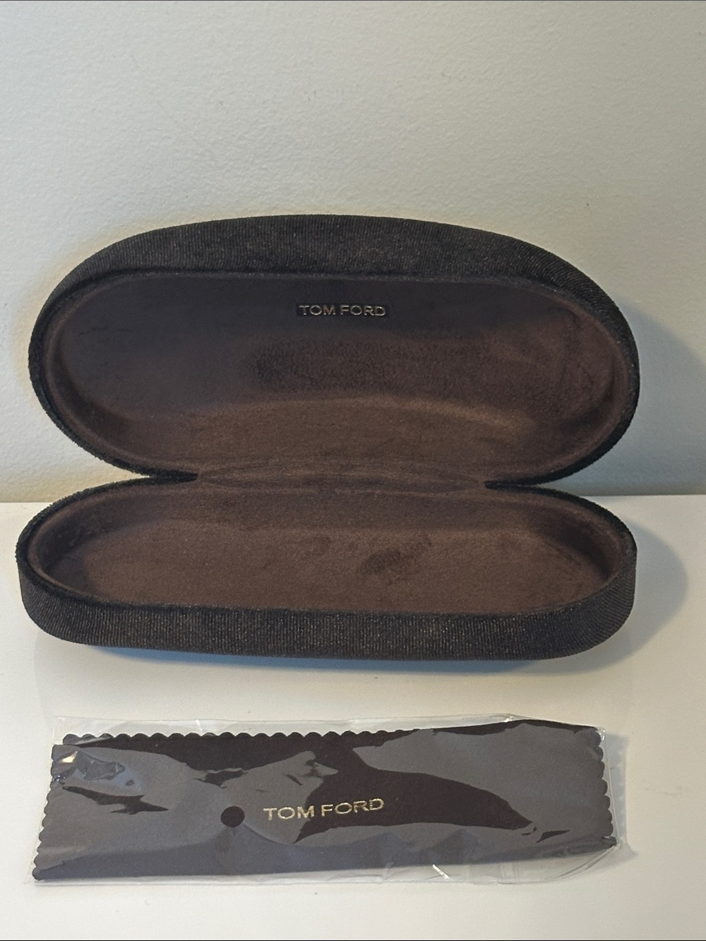Tom Ford Dark BrownVelvet Eyewear hard Case